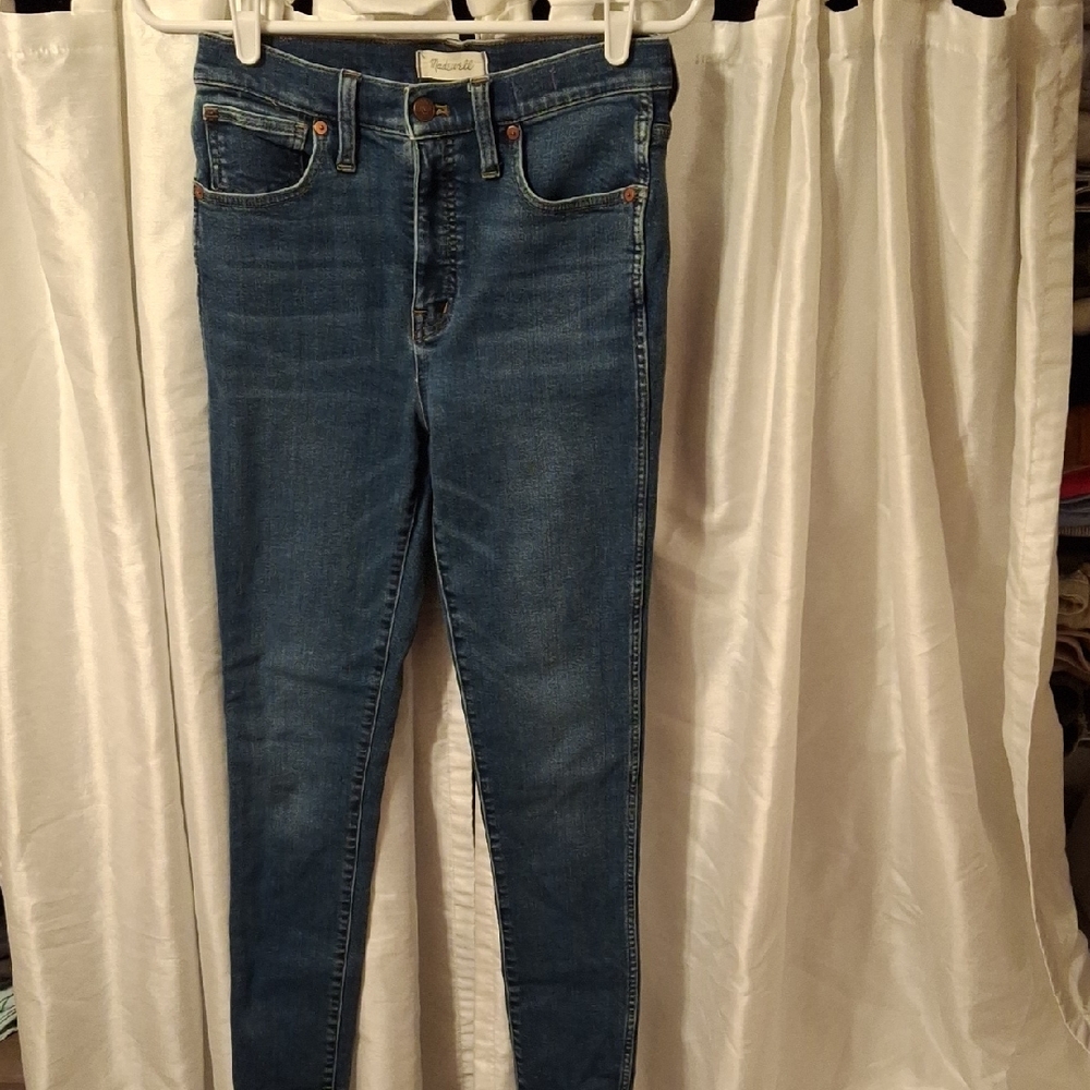 Madewell Blue High Rise Skinny Jeans 27T